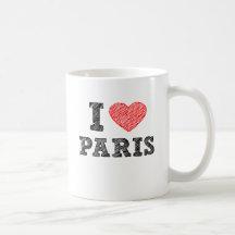 I Liebe-Paris-Skizze Haferl