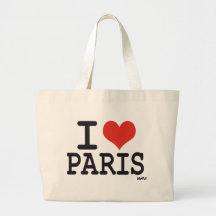 I Liebe Paris Tragetaschen