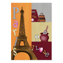 I Liebe Paris Visitenkartenvorlagen