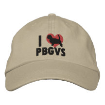 I Liebe-PBGVs gestickter Hut Bestickte Baseballkappen