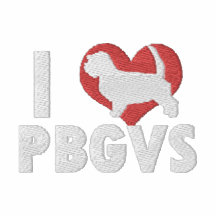 I Liebe-PBGVs gesticktes T-Shirt