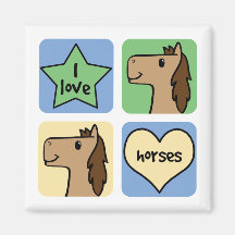 I Liebe-Pferde Magnets