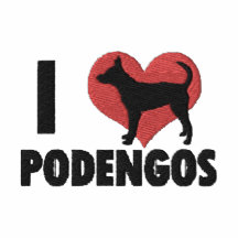 I Liebe-Podengos gesticktes T-Shirt