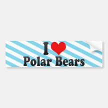 I Liebe-polare Bären Autosticker