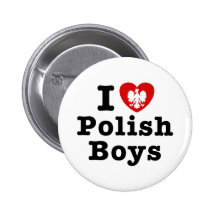 I Liebe-polnische Jungen Button