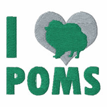 I Liebe-Poms gesticktes Hemd (PoloT-Hemd