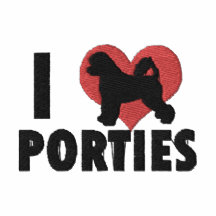 I Liebe-Porties gesticktes T-Shirt