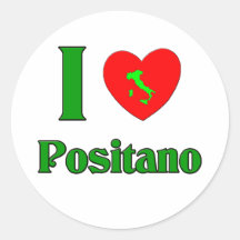 I Liebe Positano Italien Aufkleber