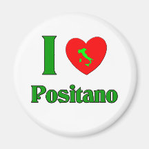I Liebe Positano Italien Magnete