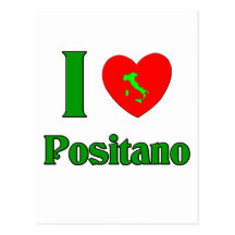I Liebe Positano Italien Postkarten