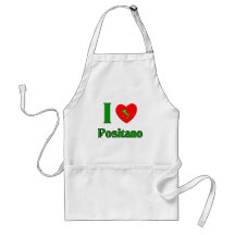 I Liebe Positano Italien Schürze
