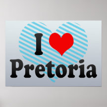 I Liebe Pretoria, Südafrika Plakat