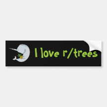 I Liebe r/trees Stoßaufkleber Autosticker