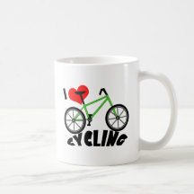 I Liebe-Radfahren Haferl