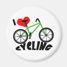 I Liebe-Radfahren Magnete