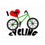 I Liebe-Radfahren Postkarte