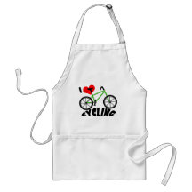 I Liebe-Radfahren Schürzen