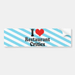 I Liebe-Restaurant-Kritiker Autosticker