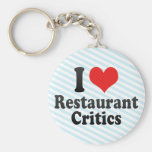 I Liebe-Restaurant-Kritiker Schlüsselbänder