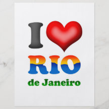 I Liebe Rio de Janeiro, Brasilien die wunderbare S Bedruckte Flyer