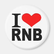 I Liebe RnB Kühlschrankmagnete
