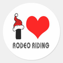 I Liebe-Rodeo-Reitentwurf Sticker