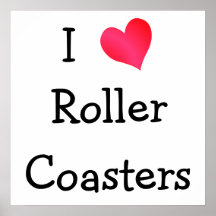 I Liebe-Rollen-Untersetzer Poster