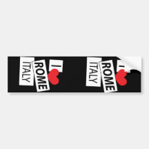 I Liebe Rom Italien Autosticker