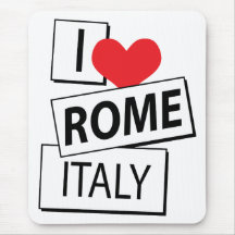 I Liebe Rom Italien Mauspads