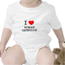 I Liebe-römische Katholische Shirts
