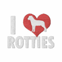 I Liebe Rotties Frauen Besticktes Polo Shirt