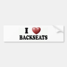 I Liebe-Rücksitze Auto Sticker