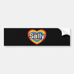 I Liebe Sally. Liebe I Sie Sally. Herz Auto Sticker
