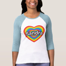 I Liebe Sandra. Liebe I Sie Sandra. Herz Tshirt