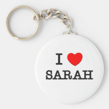 I Liebe Sarah Schlüsselanhänger