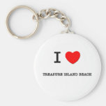 I Liebe-Schatz-Insel-Strand Florida Schlüsselbänder