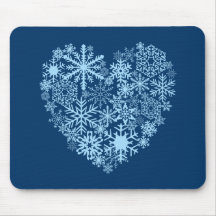I Liebe-Schnee Mousepad