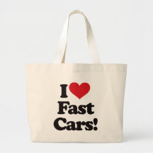 I Liebe-schnelle Autos! Einkaufstaschen
