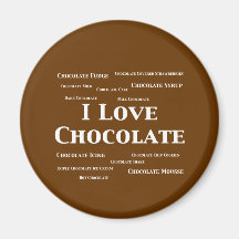 I Liebe-Schokoladen-Geschenke Magnets
