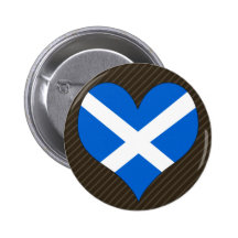 I Liebe Schottland Anstecknadelbutton