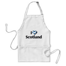 I Liebe-Schottland-Flagge Schürze