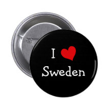 I Liebe Schweden Button