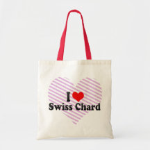 I Liebe-Schweizer Mangoldgemüse Tasche