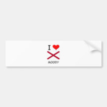 I Liebe SCHWERMÜTIGES Alabama Autosticker