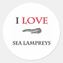 I Liebe-Seeneunaugen Runde Sticker