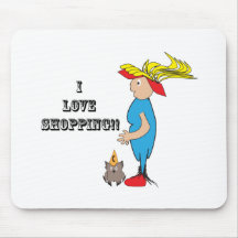 I Liebe Shopping.ai Mousepads