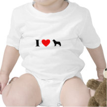 I Liebe-sibirischer Huskies-Baby-Strampler