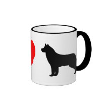 I Liebe-sibirischer Huskies-Becher Kaffeetassen