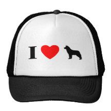 I Liebe-sibirischer Huskies-Hut Trucker Mütze