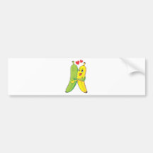 I Liebe Sie Bananen Autosticker